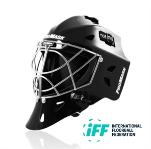 Målmands hjelm - Promask X9 Raptor - Sort floorball hjelm / Ishockey hjelm